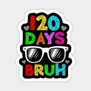 120 Days Of School 120th Day Of School Sunglasses Kids Magnet