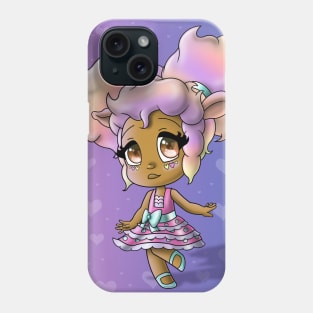 African American Girl with Sheep Ears Phone Case