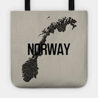 Country Wall Decor Norway Black and White Art Canvas Poster Prints Modern Style Painting Picture for Living Room Cafe Decor World Map Tote