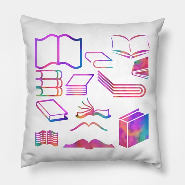 Book Collection Medley Pillow by LaurenPatrick