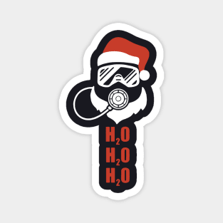 Scubadiving H2o Santa Daughter Magnet