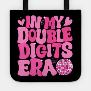 In My Double Digits Era Cute 10 Year Old 10th Birthday Girls Tote