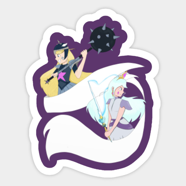 star and moon star vs the forces of evil sticker teepublic