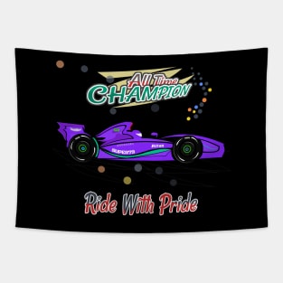 Racing Car F1 W14 Purple Tapestry