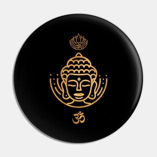 Buddha Meditation Zen Buddhism Om Harmony Pin