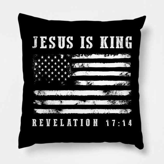 Jesus Is King Revelation Pillow by Symmetry Stunning Portrait