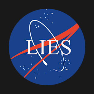 NASA LIES - Logo Tribute Parody Design T-Shirt