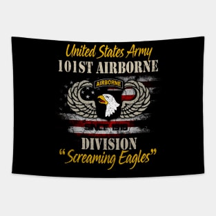 Proud U.S Army 101st Airborne Division Screaming Eagles - Veterans Day Gift Tapestry