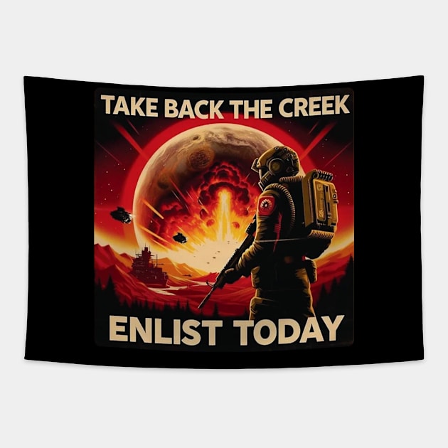 Take back the creek Tapestry by positivespace