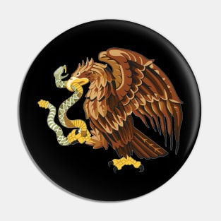 Eagle with snake. Pin