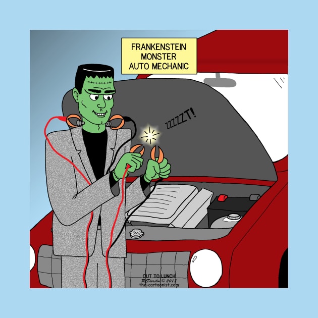 Frankensteins Monster Auto Mechanic by OutToLunch