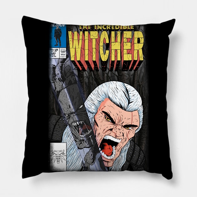 The Incredible Witcher Pillow by MarianoSan