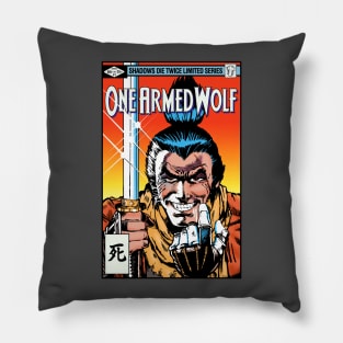 One Armed Wolf v2 Pillow