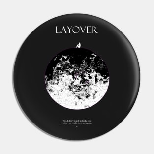 V Layover Moon Light Pin