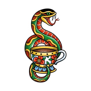 Traditional Snake Tattoo T-Shirt