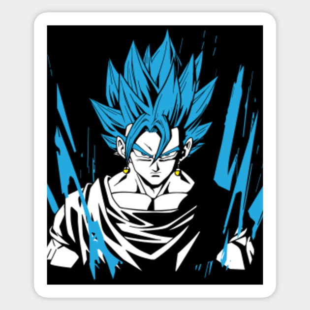 Dbz Vegito Blue Dragonball Z Sticker Teepublic