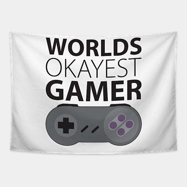 Worlds okayest gamer Tapestry by Tatiyanawolf