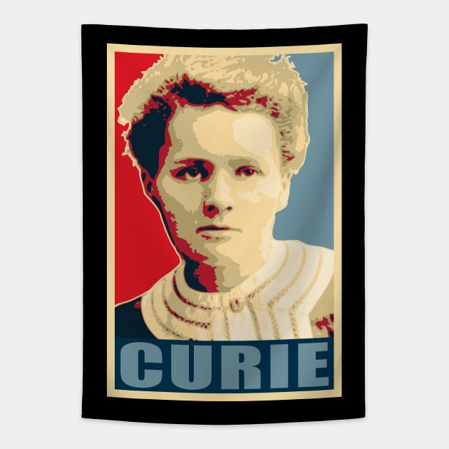 Marie Curie Hope Tapestry by Nerd_art