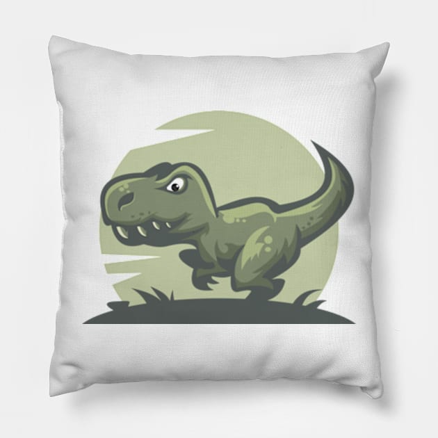 Dinosaur, Dino, T-Rex, Trex, picture for children's room Pillow by IDesign23