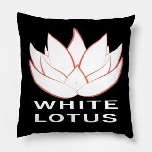 white lotus Pillow