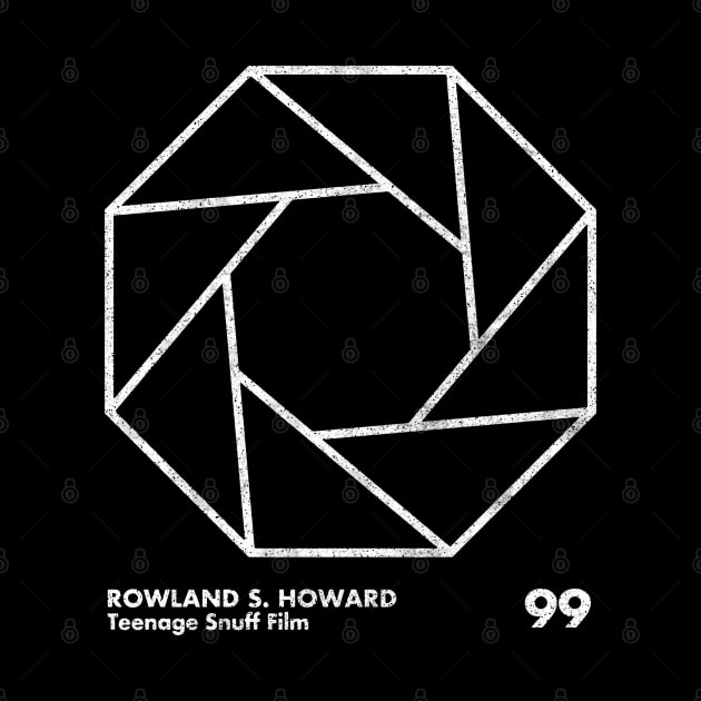 Rowland S Howard  / Minimal Graphic Design Tribute by saudade
