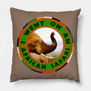 I Went On An African Safari Elephant Scents Pillow