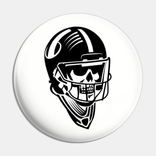 Skeleton American Football Player Pin