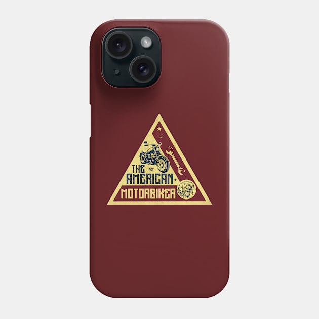 The American Motorbiker Phone Case by CTShirts