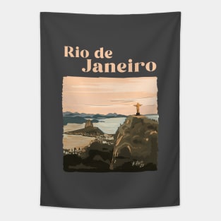 Rio de Janeiro Illustration - Brazil Tapestry