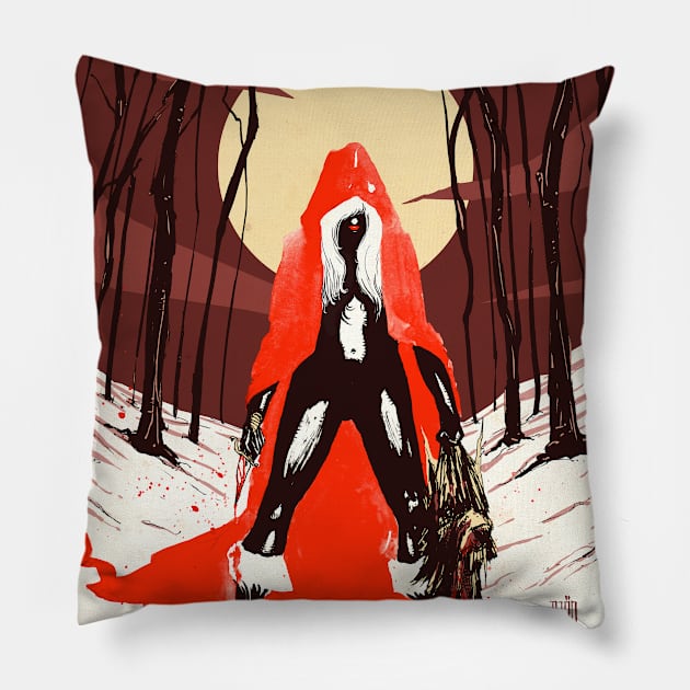 Red Hidding Hood Shirt Pillow by BRÄO