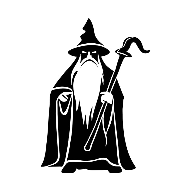 Minimalist Vector Human Wizard by sadronmeldir