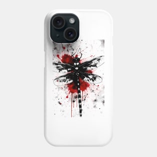 Dragonfly Ink Painting Phone Case