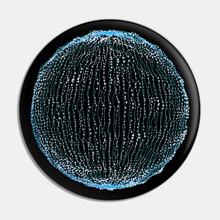 Technical Sphere Wireframe Pin