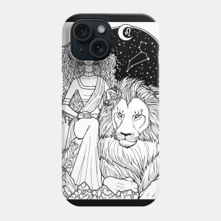 Indian Leo In Black Design Phone Case