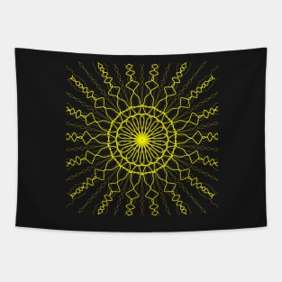 Yellow geometric pattern Tapestry