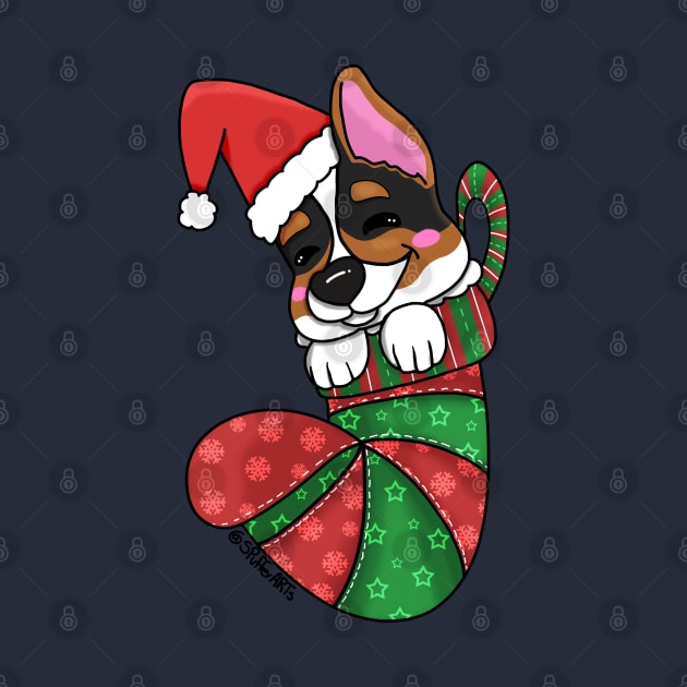 Stocking Stuffer Tri-Corgi Puppy by SPufferARTs