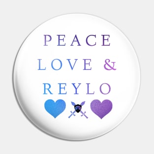 Peace, Love, & Reylo (Ombré Design) Pin