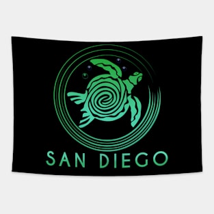 San Diego Tribal Turtle Tapestry