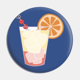 Tequila Sunrise Cocktail Pin