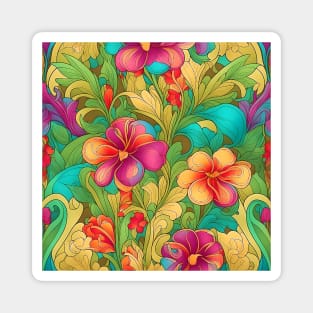 Colorful Florals Magnet