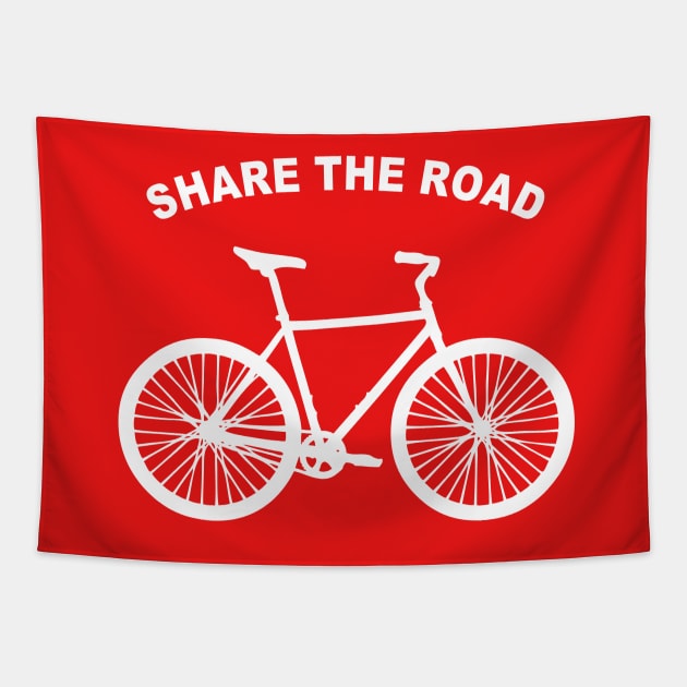 SHARE THE ROAD Tapestry by CreativePhil