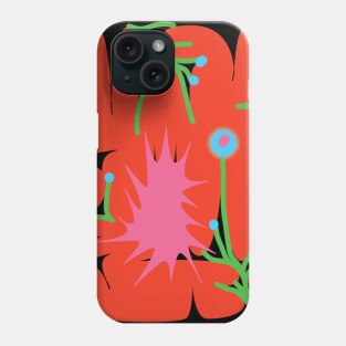 Abstract Flower | Contemporary Illustration | Minimal shapes | Urban Graffiti Phone Case