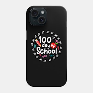 100th Day Of School For Teachers Kids 100 Days Smarter Phone Case