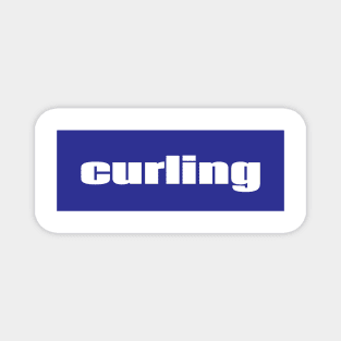 Curling Winter Sports Magnet