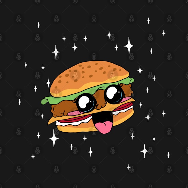 Kawaii Hamburger by valentinahramov