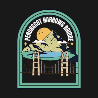 Penobscot Narrows Bridge, Summer Vacation Sunset T-Shirt