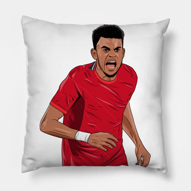 Luis Diaz Pillow by Ades_194