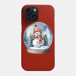 Cute Snowman Snowglobe Phone Case