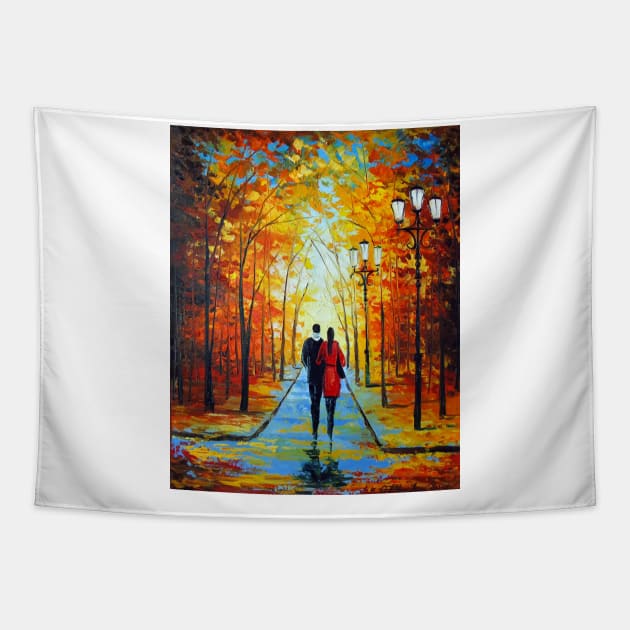 A walk in the park Tapestry by OLHADARCHUKART