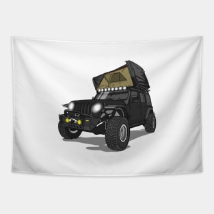 Jeep Wrangler Camp Time - Jeep Black Tapestry